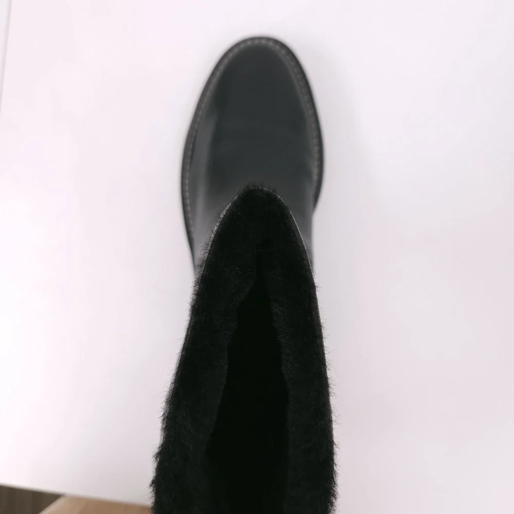 Naturalizer Sense Black Leather Ankle Winter Booties Womens Size 9.5‎ WW